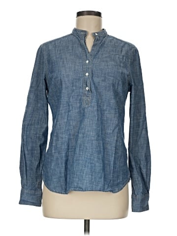 Lands' End Canvas Long Sleeve Button-Down Shirt (view 1)
