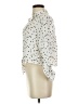 Aqua 100% Rayon Polka Dots Ivory White 3/4 Sleeve Blouse Size XS - photo 5