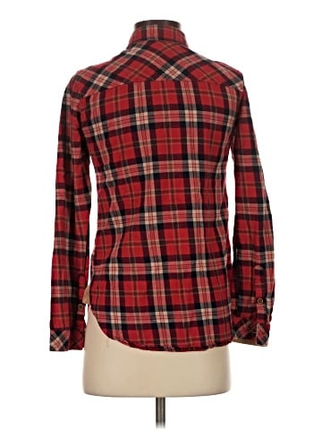 Papaya Long Sleeve Button-Down Shirt (view 2)