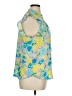 Pleione 100% Polyester Floral Blue Sleeveless Blouse Size XL - photo 4