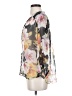Casual Studio Floral Gray 3/4 Sleeve Blouse Size S - photo 5