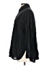 Old Navy Solid Black Long Sleeve Button-Down Shirt Size Lg Petite - photo 5
