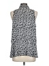 CAbi 100% Polyester Black Sleeveless Blouse Size L - photo 2