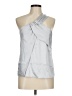 Naked Zebra Silver Sleeveless Blouse Size M - photo 1