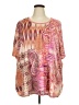 Catherines Pink Short Sleeve Blouse Size 4X - photo 1