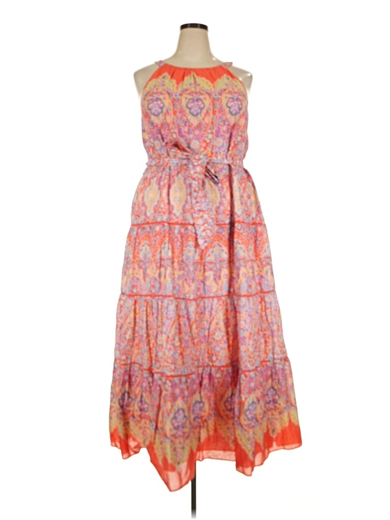 Pre-owned Talbots Casual Dress In Orange