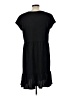 Sandra Darren Solid Black Casual Dress Size L - photo 2