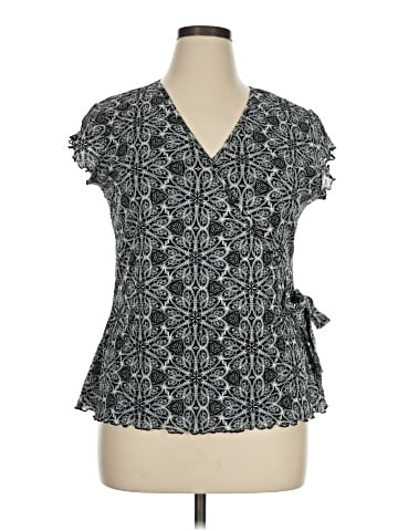 Style&Co Short Sleeve Blouse (view 1)