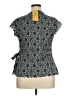 Style&Co 100% Polyester Black Short Sleeve Blouse Size XL - photo 2