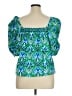 Printfresh Green Short Sleeve Blouse Size XL - photo 2