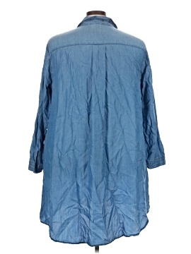 terra and sky denim dress Terra & Sky Plus Size Square Neck Swing Dress 31 Length