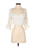 Amanda Uprichard 100% Polyester Ivory 3/4 Sleeve Blouse Size M - photo 1