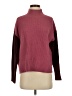 T by Talbots Color Block Burgundy Turtleneck Sweater Size S - photo 1