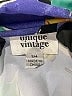 Unique Vintage 100% Polyester Blue Short Sleeve Blouse Size S - photo 4