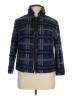 Akris Punto Plaid Checkered-gingham Tweed Blue Jacket Size 14 - photo 1