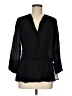 L'Agence Black 3/4 Sleeve Blouse Size Med (2) - photo 1