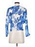 Love 21 100% Polyester Blue 3/4 Sleeve Blouse Size XS - photo 2