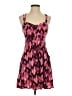 Express 100% Rayon Hearts Pink Cocktail Dress Size S - photo 1