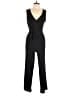 Nina Leonard Solid Black Jumpsuit Size M - photo 1