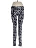 Hue Print Black Leggings Size M - photo 1