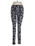 Hue Print Black Leggings Size M - photo 2