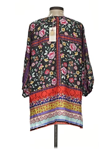 Johnny Was 3/4 Sleeve Silk Top (view 2)