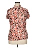 East5th Print Orange Short Sleeve Blouse Size XL - photo 1