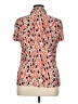East5th Print Orange Short Sleeve Blouse Size XL - photo 2
