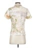 Harley Davidson 100% Silk Floral Ivory Short Sleeve Silk Top Size S - photo 2