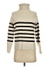 M&S Stripes Tan Turtleneck Sweater Size XS - photo 1