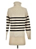 M&S Stripes Tan Turtleneck Sweater Size XS - photo 2