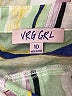 Vrg Grl Stripes Green Long Sleeve Blouse Size 10 - photo 7