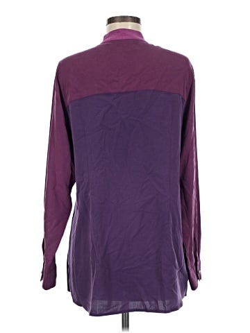 Soft Surroundings Long Sleeve Silk Top (view 2)