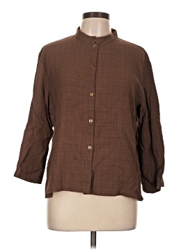 Eileen Fisher 3/4 Sleeve Button Down Shirt
