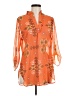 Auditions 100% Polyester Orange 3/4 Sleeve Blouse Size M - photo 1
