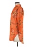 Auditions 100% Polyester Orange 3/4 Sleeve Blouse Size M - photo 5
