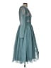 ASOS 100% Polyester Teal Cocktail Dress Size 8 - photo 4