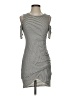 Soprano Stripes Gray Casual Dress Size S - photo 1