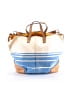 Coach Factory Stripes Blue Ivory Canvas Tote One size - photo 3
