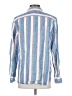 Frank & Eileen 100% Linen Stripes Blue Long Sleeve Button-Down Shirt Size XS - photo 2