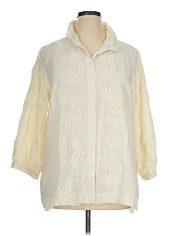 John Mark 3/4 Sleeve Button-Down Shirt (view 1)