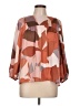 DR2 100% Polyester Orange 3/4 Sleeve Blouse Size L - photo 1