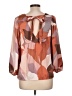 DR2 100% Polyester Orange 3/4 Sleeve Blouse Size L - photo 2