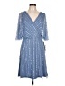 PAPELL Studio 100% Polyester Stars Blue Cocktail Dress Size 10 - photo 1