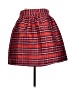 Crown & Ivy 100% Polyester Plaid Red Casual Skirt Size 12 - photo 2