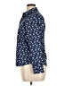 Lands' End 100% Cotton Print Blue Long Sleeve Button-Down Shirt Size 14 (petite) - photo 5