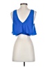 Lulus 100% Polyester Blue Sleeveless Blouse Size M - photo 2
