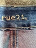 rue21 Stars Blue Denim Shorts Size 24 waist - photo 3
