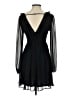 Express 100% Polyester Solid Black Cocktail Dress Size 2 - photo 2