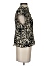 Impressions 100% Polyester Black Sleeveless Blouse Size S - photo 4